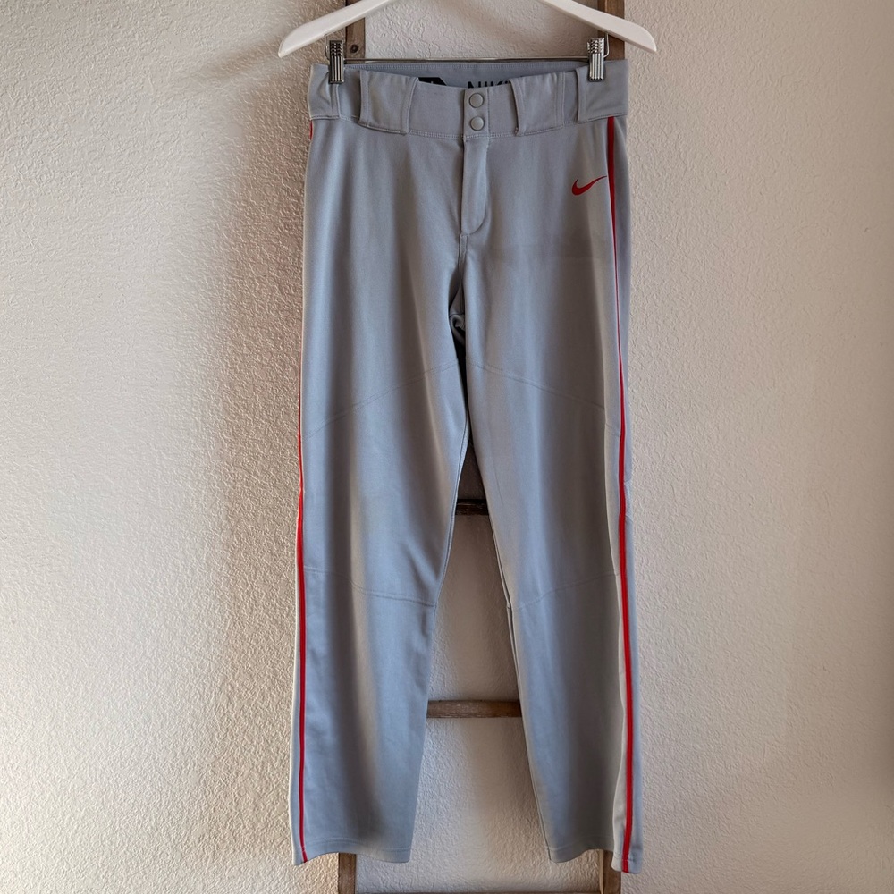 Nike Baseball Men’s Red Side Striped Pants Sz: Small